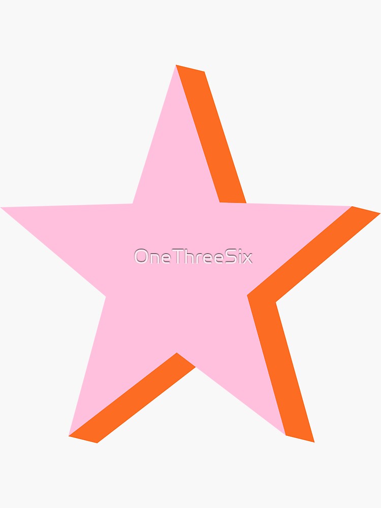 Pink and Orange Stars Vinyl