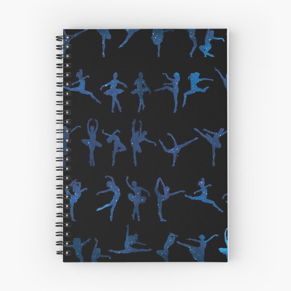 Item preview, Dance poses silhouette pattern / texture (blue galaxy) - ballerina - dance lover, ballet lover gift idea designed and sold by Vane22april.