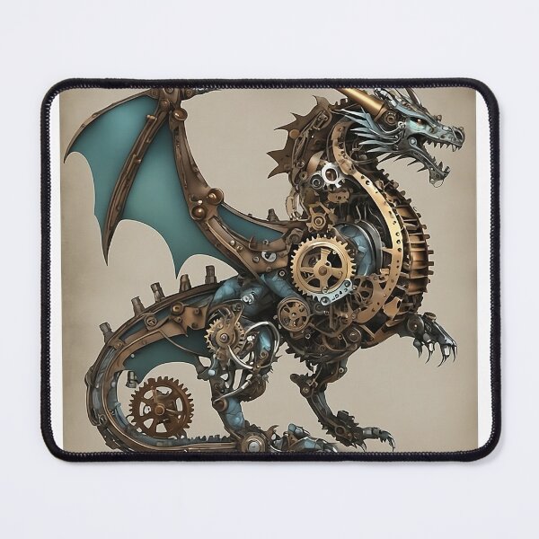 Item preview, fighting dragon mechanical dragon designed and sold by StefanVlahovic.