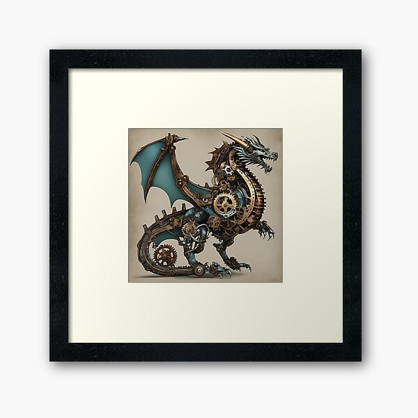 Item preview, fighting dragon mechanical dragon designed and sold by StefanVlahovic.