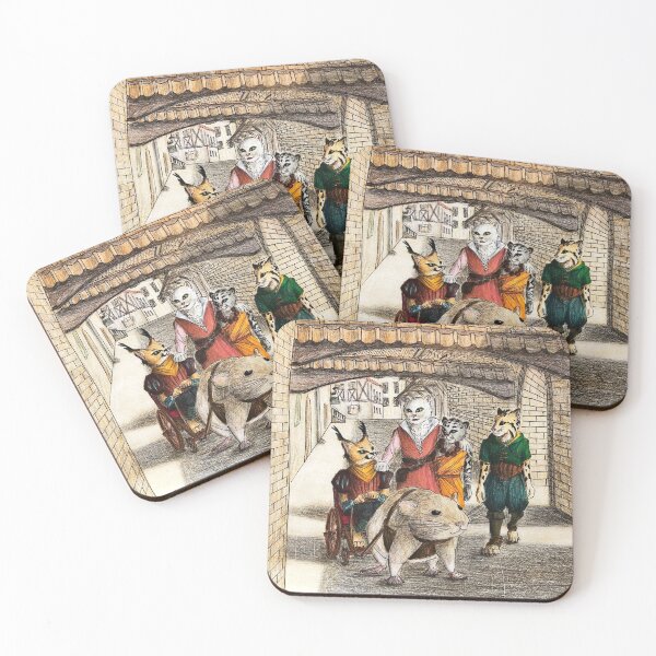 Item preview, Tabaxi Friends on a Walk designed and sold by Jenny Pan.