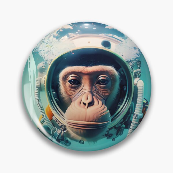 Item preview, Space Monkey Astronaut - Underwater Landscape - Universe Explorer designed and sold by monkeybusiness.pt.