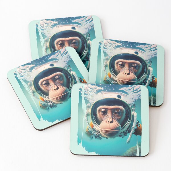 Item preview, Space Monkey Astronaut - Underwater Landscape - Universe Explorer designed and sold by monkeybusiness.pt.