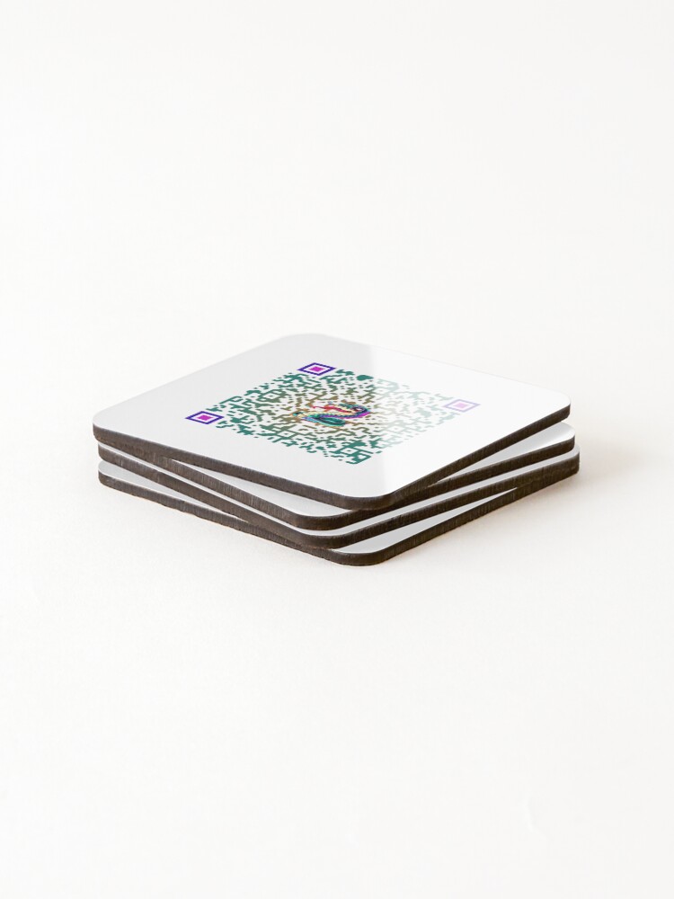 Thumbnail 4 of 5, Coasters (Set of 4), QR-lightly designed and sold by RKings.