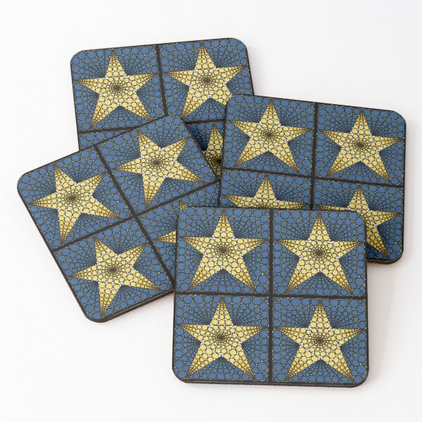 Item preview, Circles In Triangles Star Blue and Gold designed and sold by CiT-art.