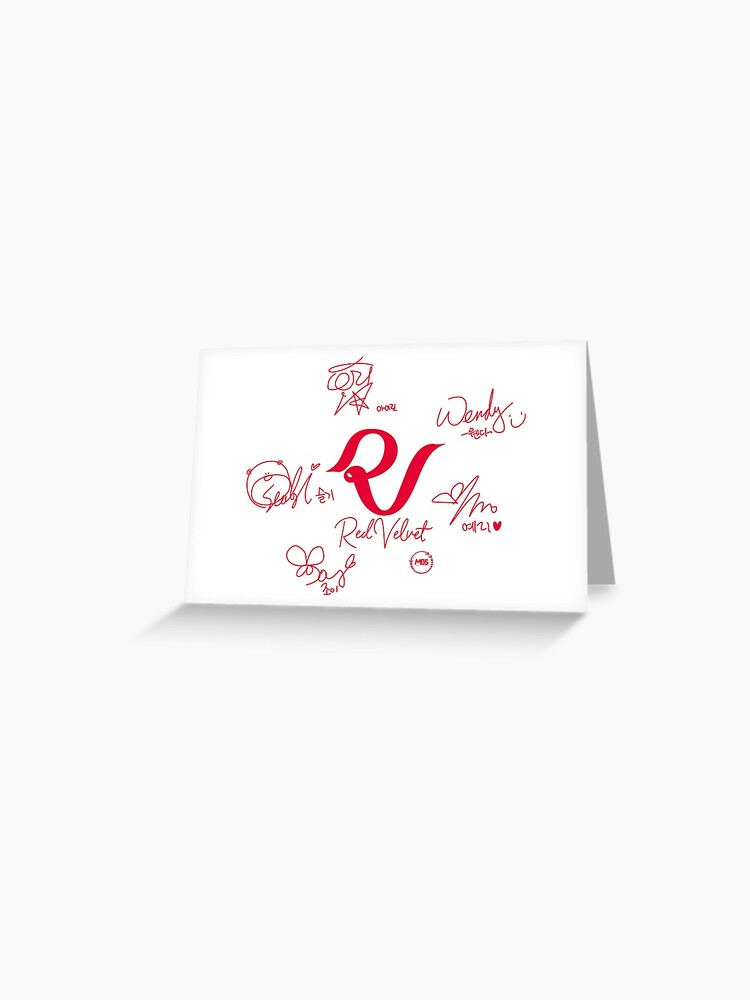 red velvet 集合 サイン RED VELVET SIGNATURES