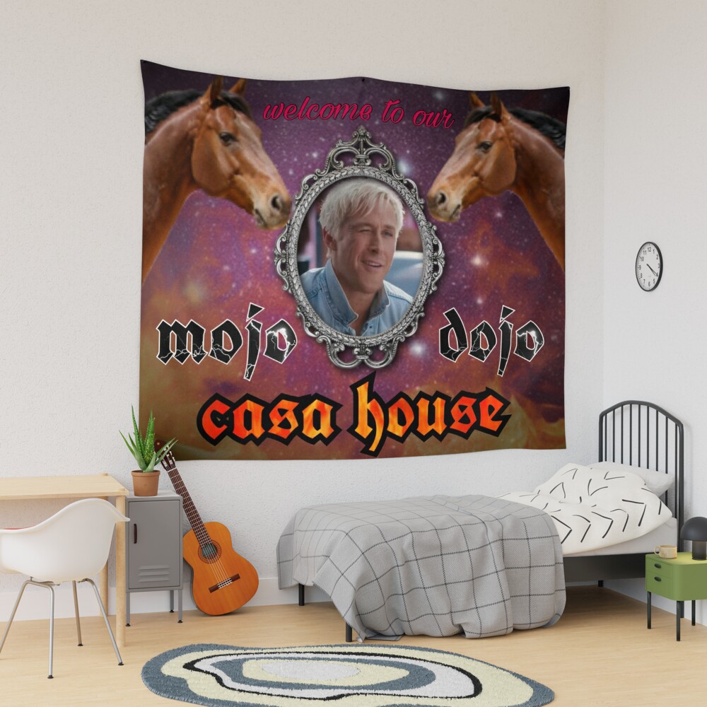 welcome to the mojo dojo casa house  Tapestry for Sale by nikkiv702