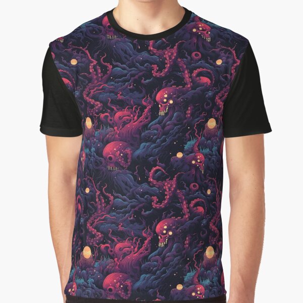 Item preview, Eldritch Shadows, Horror inspired Hawaiian pattern series #68 designed and sold by biggursky.