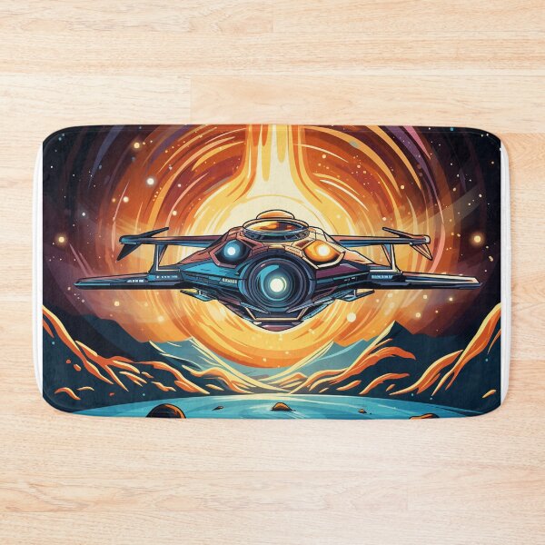 Item preview, Orange Spaceship Taking Off into Orbit designed and sold by martinhect0r.