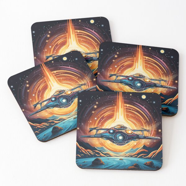 Item preview, Orange Spaceship Taking Off into Orbit designed and sold by martinhect0r.