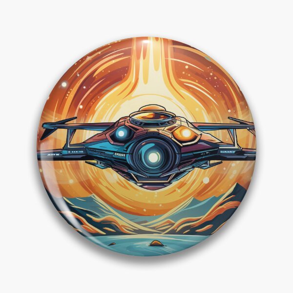 Item preview, Orange Spaceship Taking Off into Orbit designed and sold by martinhect0r.
