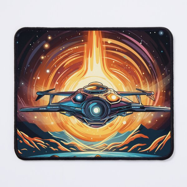 Item preview, Orange Spaceship Taking Off into Orbit designed and sold by martinhect0r.
