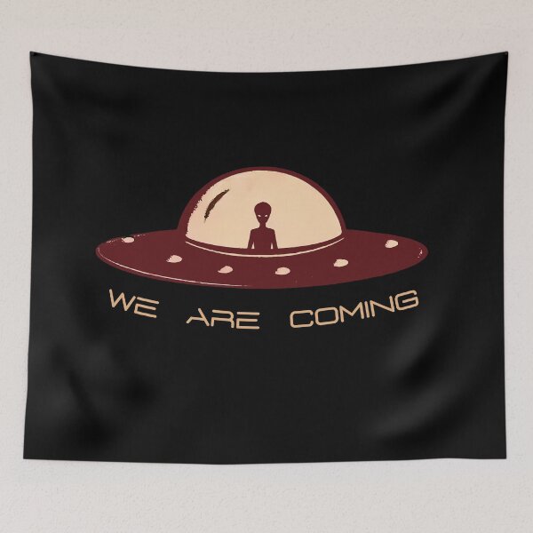 Item preview, We are coming aliens ufo designed and sold by ZenStickConcept.