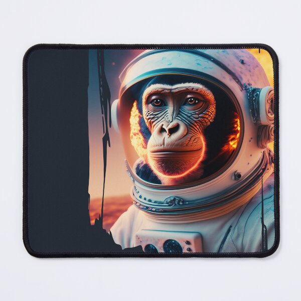 Item preview, Space Monkey Astronaut - Fire and Lava Landscape - Universe Explorer designed and sold by monkeybusiness.pt.