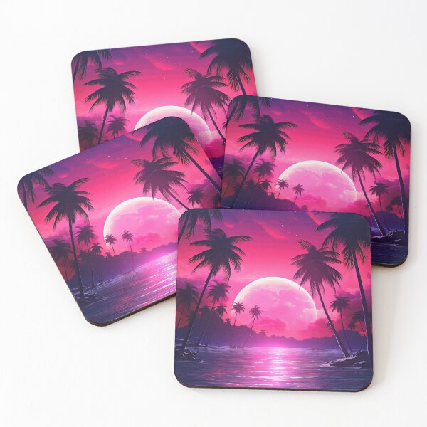 Item preview, Neon Oasis: Vintage Dreams in the Sunset Glow designed and sold by Mullet Monkey.