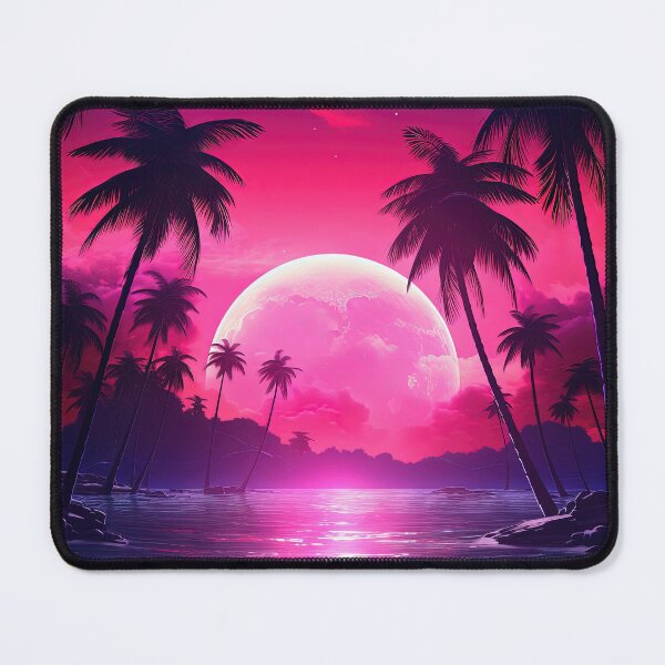 Item preview, Neon Oasis: Vintage Dreams in the Sunset Glow designed and sold by Mullet Monkey.
