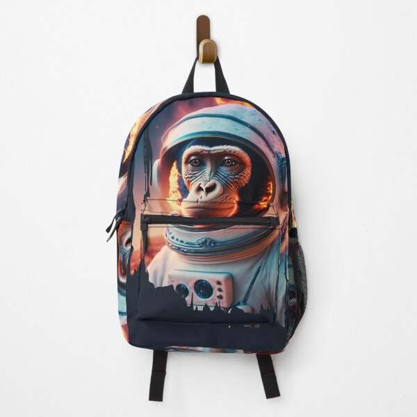 Item preview, Space Monkey Astronaut - Fire and Lava Landscape - Universe Explorer designed and sold by monkeybusiness.pt.