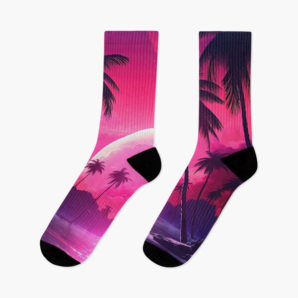 Item preview, Neon Oasis: Vintage Dreams in the Sunset Glow designed and sold by Mullet Monkey.