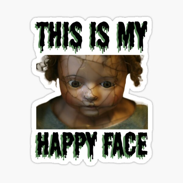 Him - Creepy Face Merch (HD) Sticker for Sale by Themurphyz