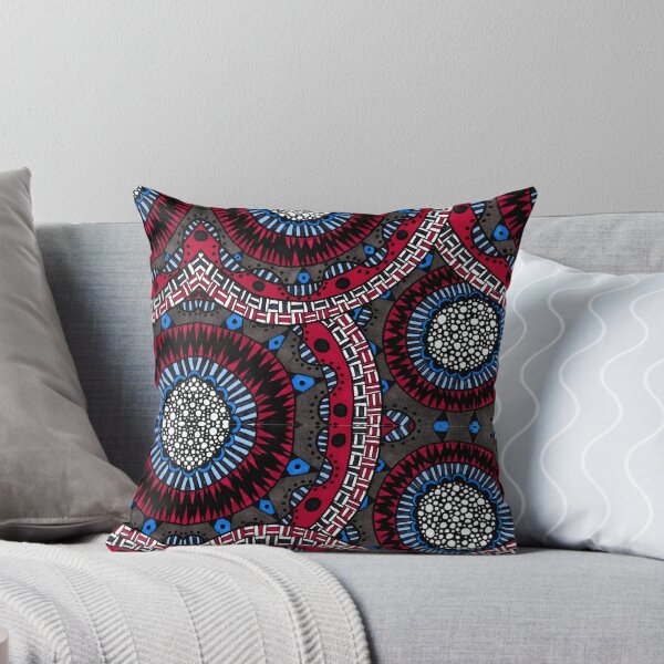 Item preview, Mandala Múltiple Funky Rojo Negro y Azul designed and sold by foundunbound.