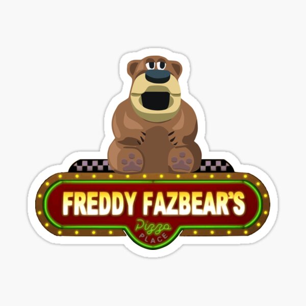 Five Nights at Freddy's Freddy Fazbear's Pizza Place Holographic Vinyl  Sticker 