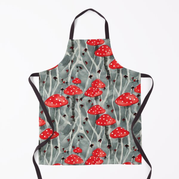 Artikelvorschau, Enchanting Red Toadstools on a Serene Forest Background entworfen und verkauft von ImgntnMonster.