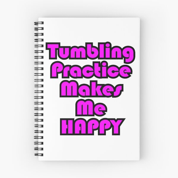 Item preview, Tumbling Practice Makes Me Happy CHEER Apparel designed and sold by ianlewer.