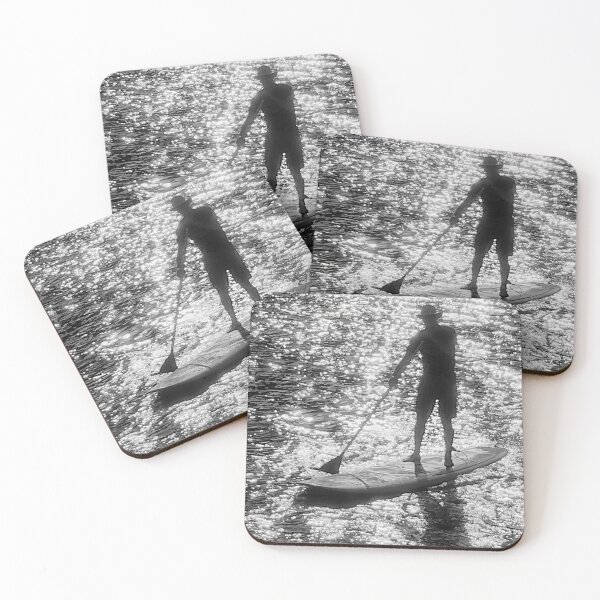 Item preview, The silhouette of a paddle boarder. designed and sold by Frank Parisi.