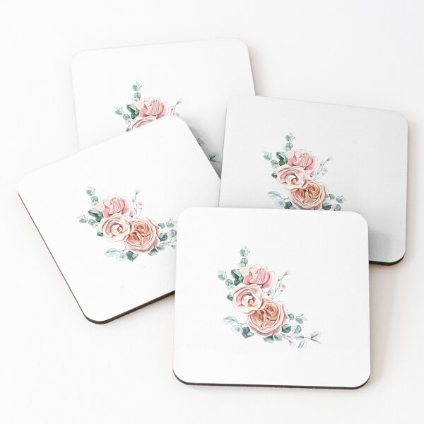 Aperçu de l'œuvre Roses peintes sur une branche créée et vendue par FlowerandDesing.