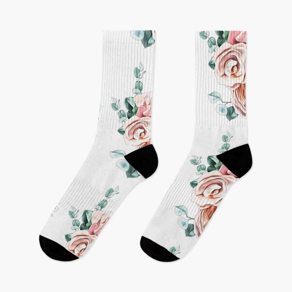 Aperçu de l'œuvre Roses peintes sur une branche créée et vendue par FlowerandDesing.