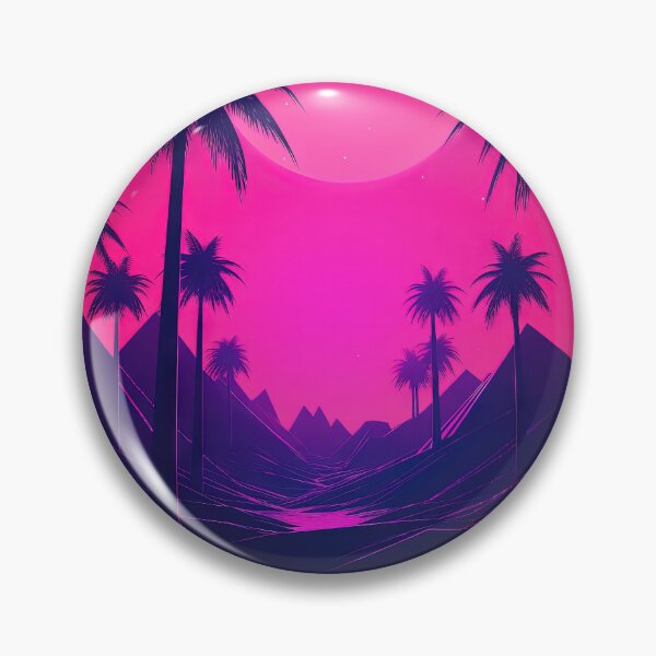 Item preview, Sunset Rhapsody: Tropical Synthwave Vibes designed and sold by Mullet Monkey.