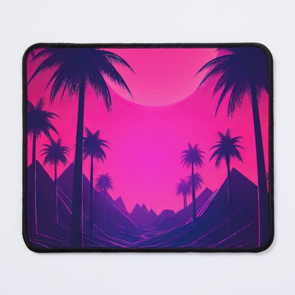 Item preview, Sunset Rhapsody: Tropical Synthwave Vibes designed and sold by Mullet Monkey.
