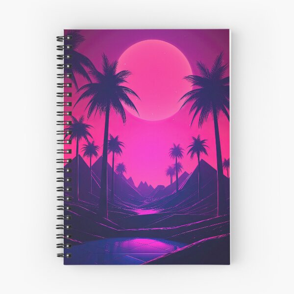 Item preview, Sunset Rhapsody: Tropical Synthwave Vibes designed and sold by Mullet Monkey.