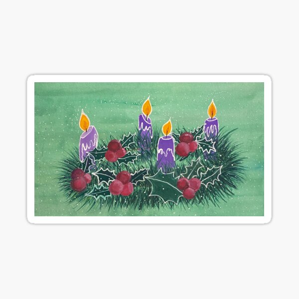 Advent Wreath Sticker