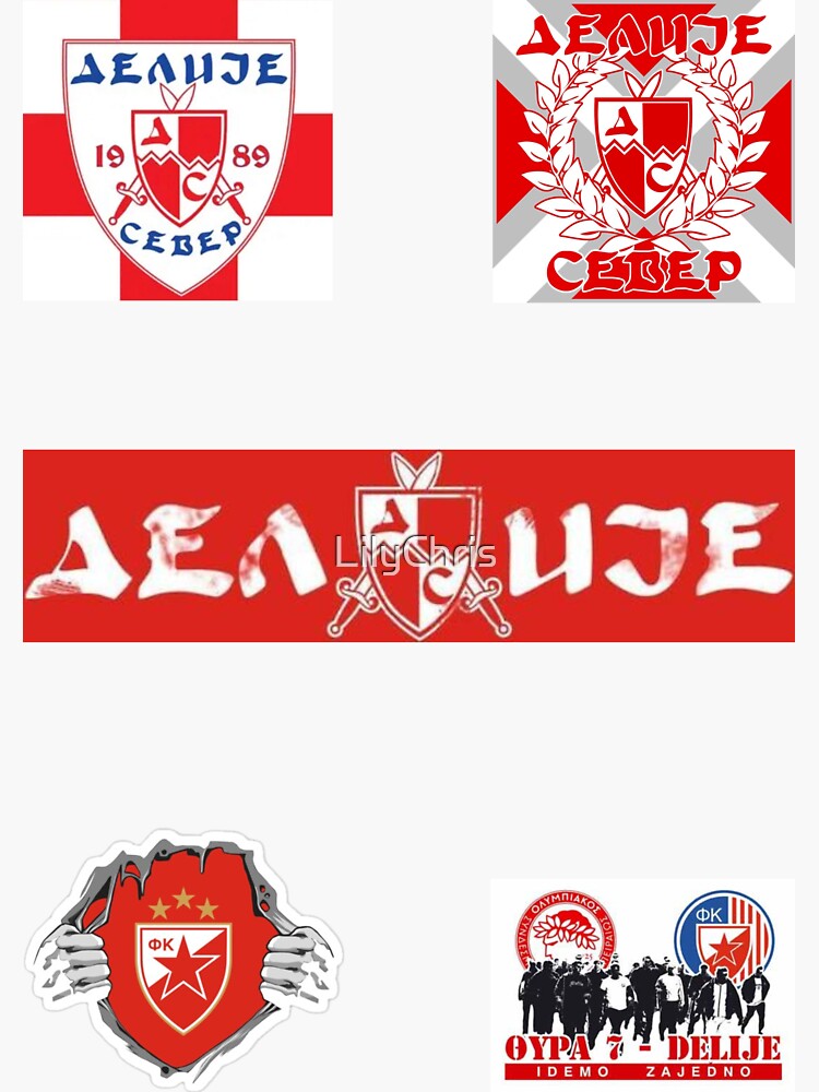 Fk crvena zvezda soccer team logo soccer teams decals, decal sticker #13535