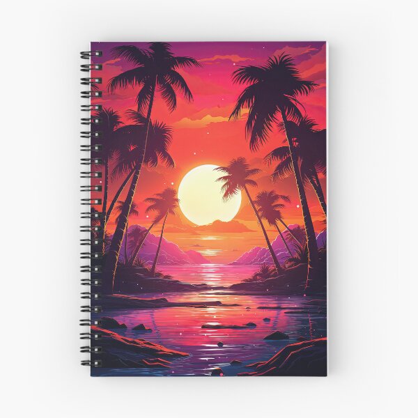 Item preview, Sunset Synthesis: Tropical Synthwave Odyssey designed and sold by Mullet Monkey.