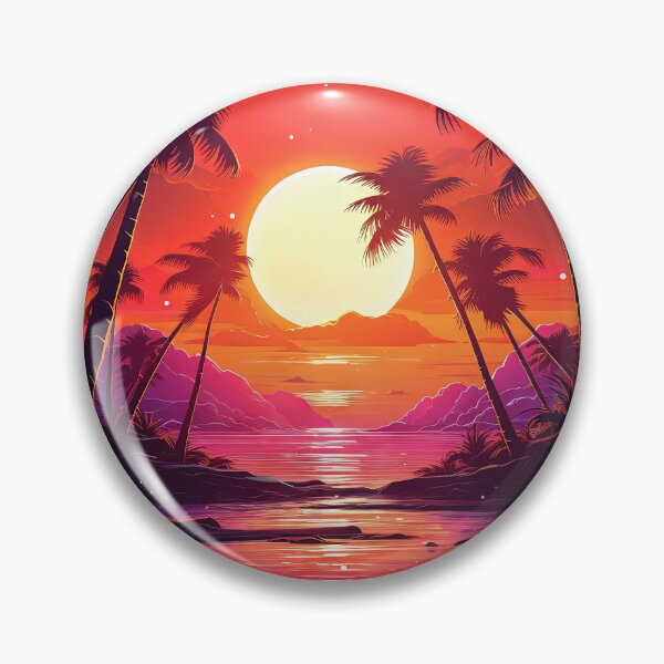 Item preview, Sunset Synthesis: Tropical Synthwave Odyssey designed and sold by Mullet Monkey.