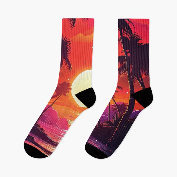 Item preview, Sunset Synthesis: Tropical Synthwave Odyssey designed and sold by Mullet Monkey.