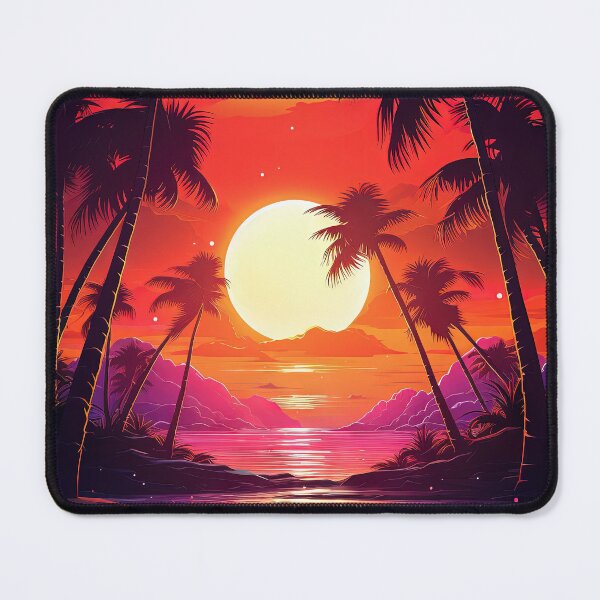 Item preview, Sunset Synthesis: Tropical Synthwave Odyssey designed and sold by Mullet Monkey.