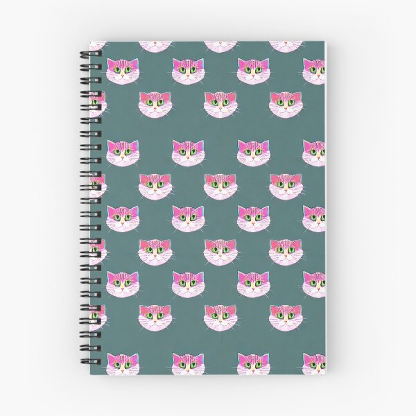 Item preview, cat pink cute seamless pattern 1 designed and sold by Jane-Ay.