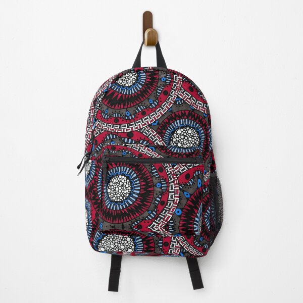 Item preview, Red, Black, and Blue Geometric Multiple Mandala  designed and sold by foundunbound.