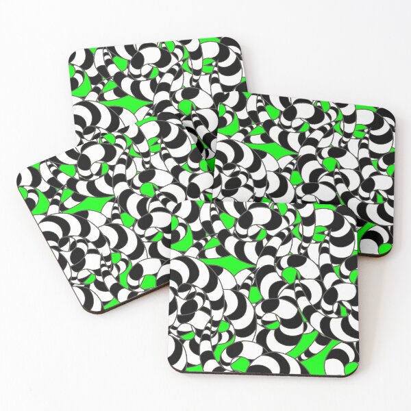 Item preview, black white worm snake halloween  designed and sold by Gossip Rag.