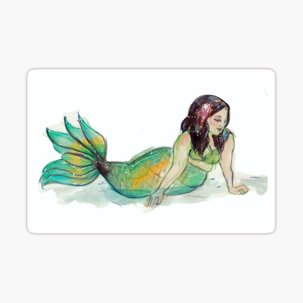 croquis de sirène (inspiré par mermaid lirael) Sticker