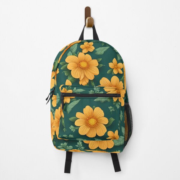 Item preview, Orange floral design, nature inspired pattern designed and sold by artbelka.