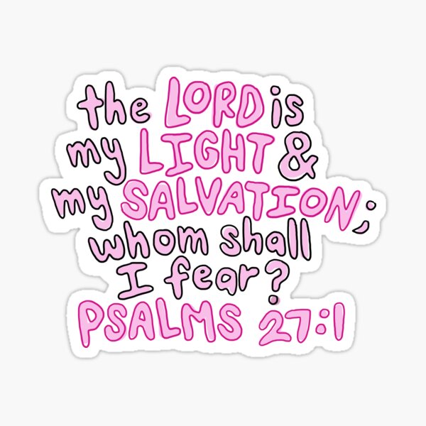 Item preview, Encouraging Bible Verse - Psalms 27:1 designed and sold by sarahlanca.