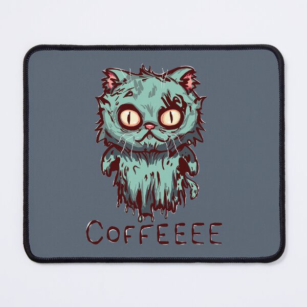 Item preview, Zombie Ghost Kitty Needs Coffee designed and sold by KilkennyCat Art.