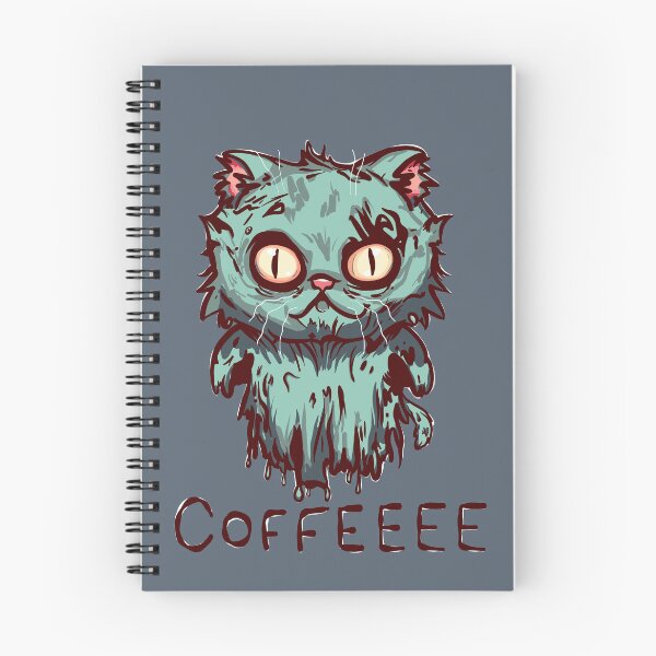 Item preview, Zombie Ghost Kitty Needs Coffee designed and sold by KilkennyCat Art.