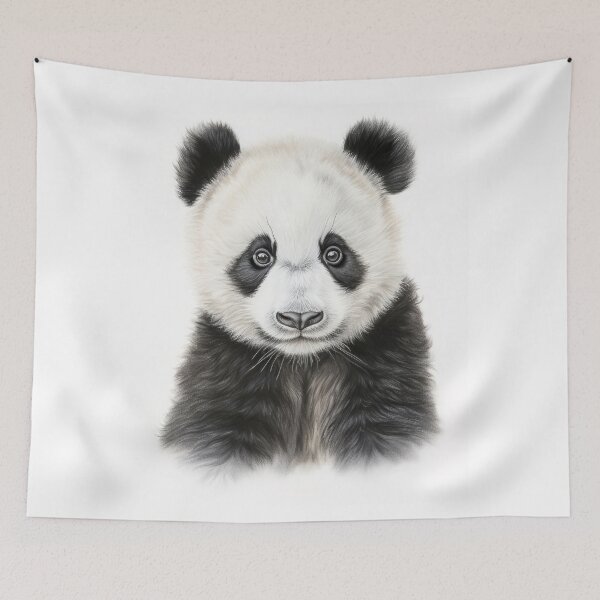 Artikelvorschau, Panda-Bleistiftzeichnung entworfen und verkauft von TLCPhotoArt.