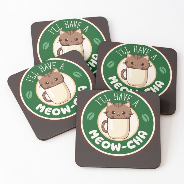 Item preview, I'll Have a Meow-cha (Cat and Mocha Mug) designed and sold by Sir Meow Meow.