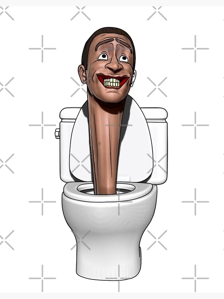 Skibidi toilet Funny Face | Art Board Print